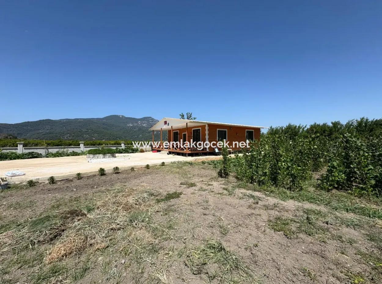 120M2 Freistehendes Holzhaus Auf Einem 2500M2 Großen Feld In Dalyan Karadağ