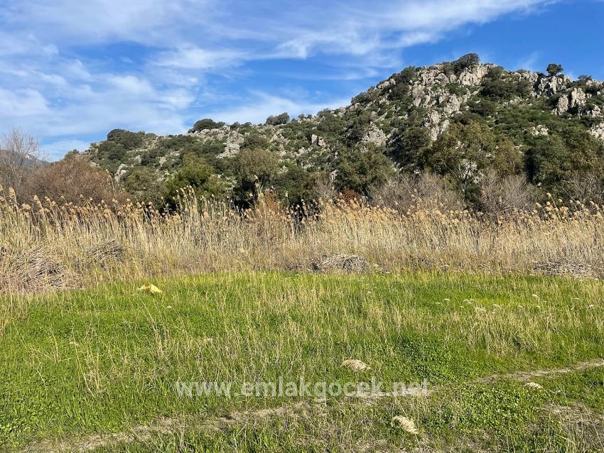 6800 M2 Plot Of Land For Sale In Dalyan With 5% Residential Zoning.