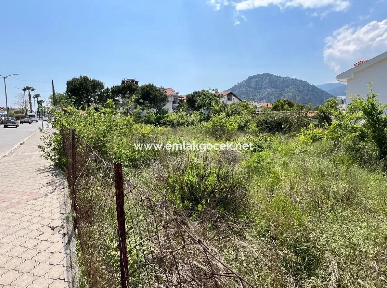 916M2 Commercial And Residential Zoned Land For Sale On The Main Road In Dalyan Gülpınar