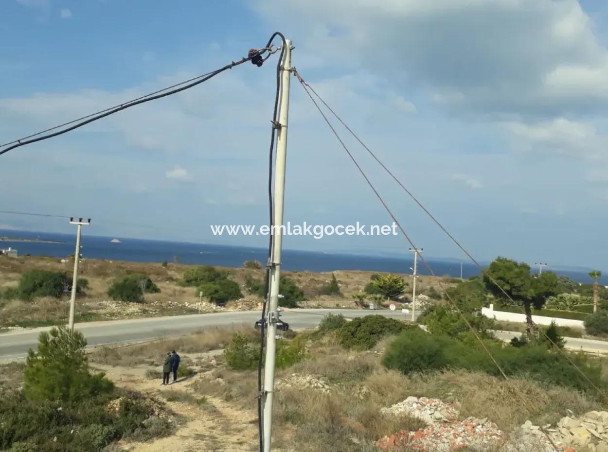 Land For Sale In Çeşme Dalyan Neighborhood With Full Sea View 1176M2 Zoning