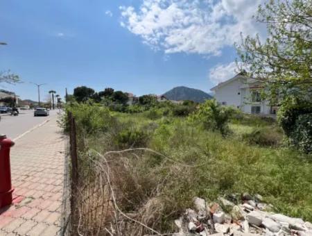 916M2 Commercial And Residential Zoned Land For Sale On The Main Road In Dalyan Gülpınar