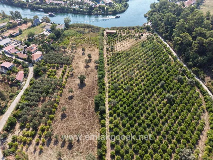 Село Köyceğiz в районе Çandır, у канала, 20.000м2 продажа поля