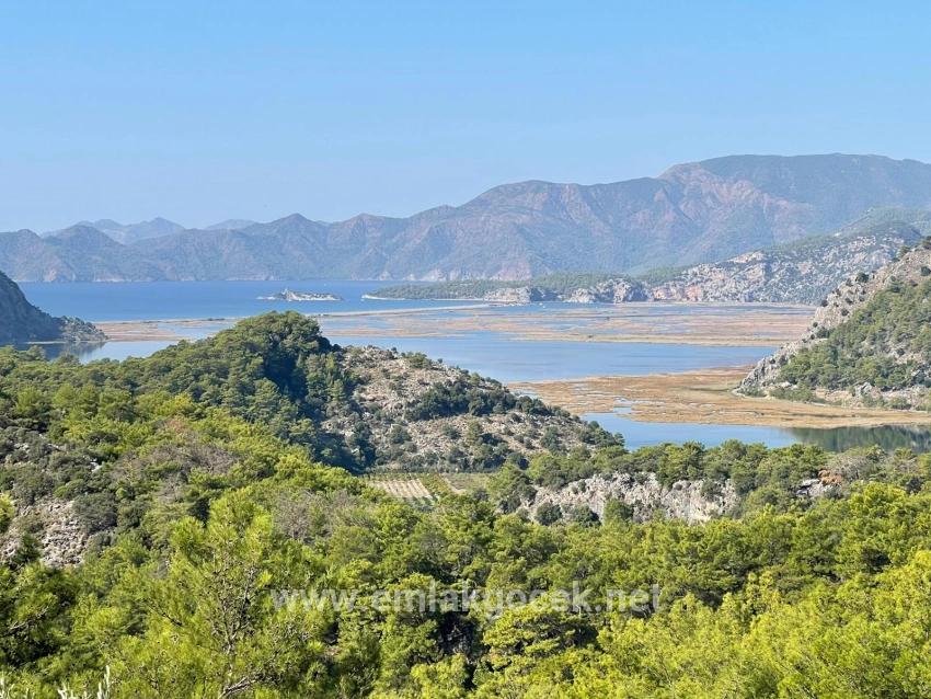 Земля 3514m2 На Продажу С Панорамным Видом На Море В Гёкбеле