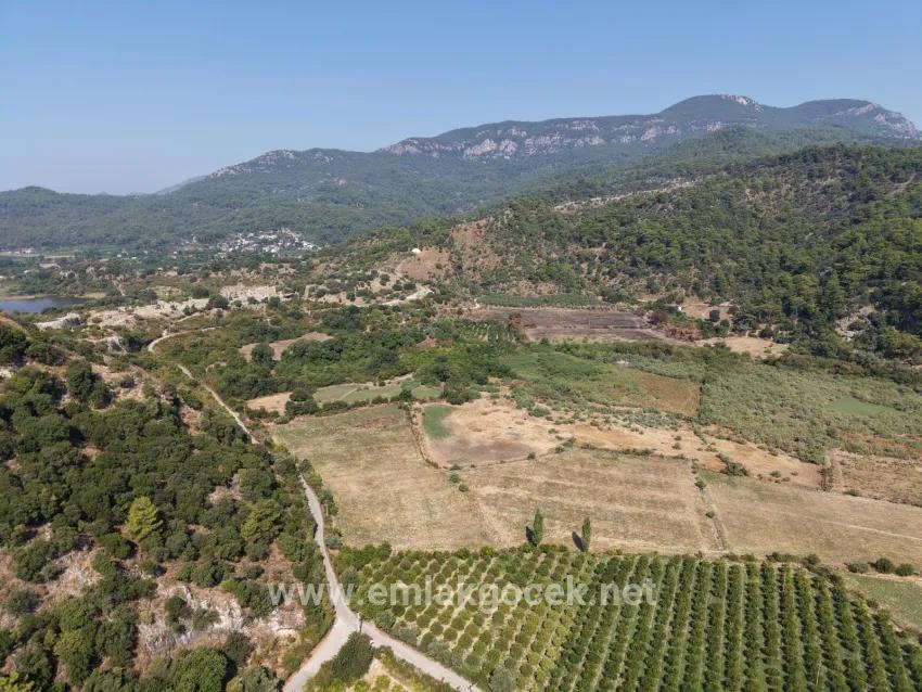 Köyceğiz Çandır Mahallesinde kanala sıfır 20.000m2 satılık tarla