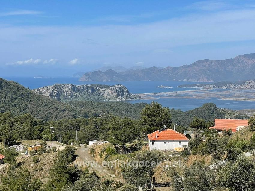 Gökbel'de Full Deniz Manzaralı 5000m2 Arsa İçerisinde Satılık Vıp Villa