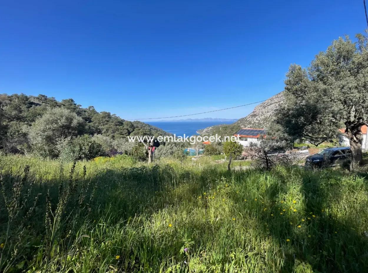 Gökbel'de Full Deniz Manzaralı 4,400M2 Arsa İçinde Satılık Köy Evi